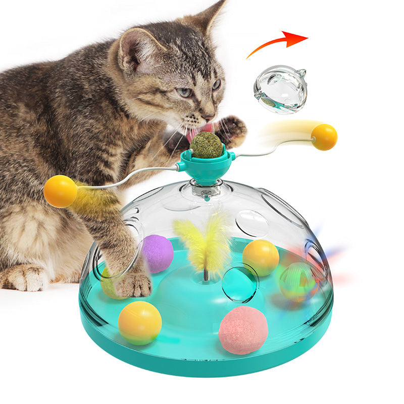 Interactive Cat Toy Windmill