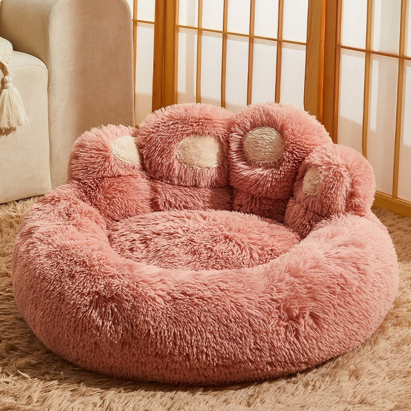 Fleece-Lined Dog Bed