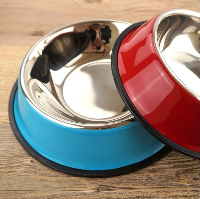 Stainless Steel Pet Bowl with Non-Slip Base