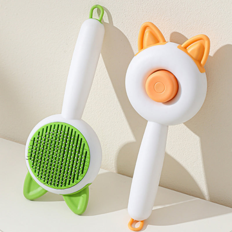 Self-Cleaning Pet Hair Remover Brush