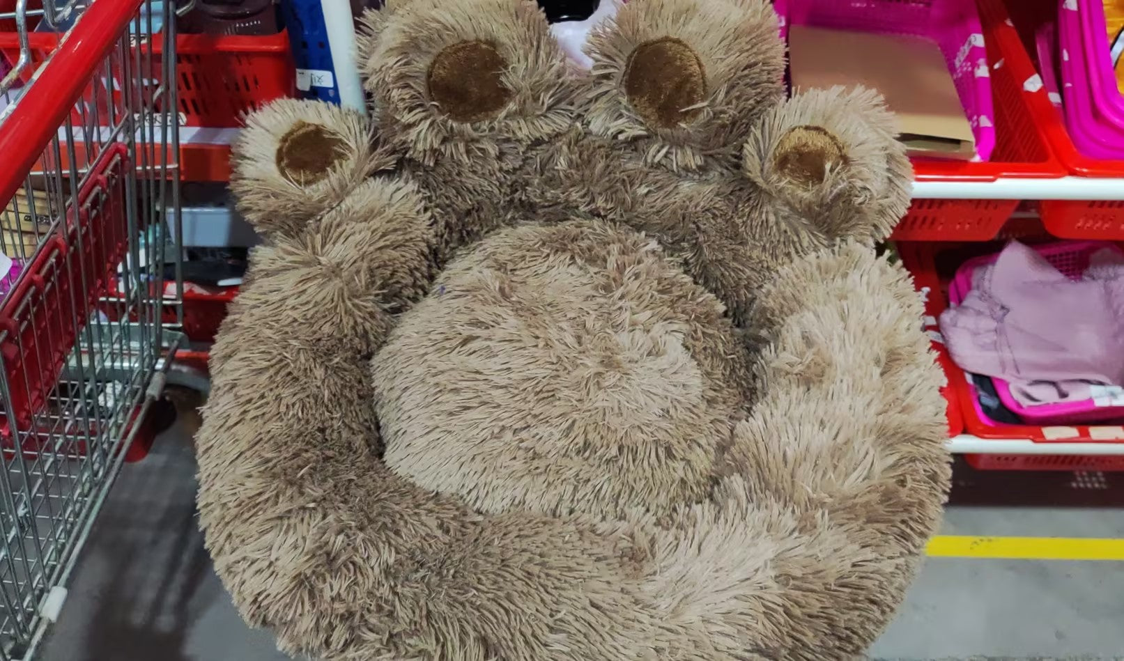 Fleece-Lined Dog Bed