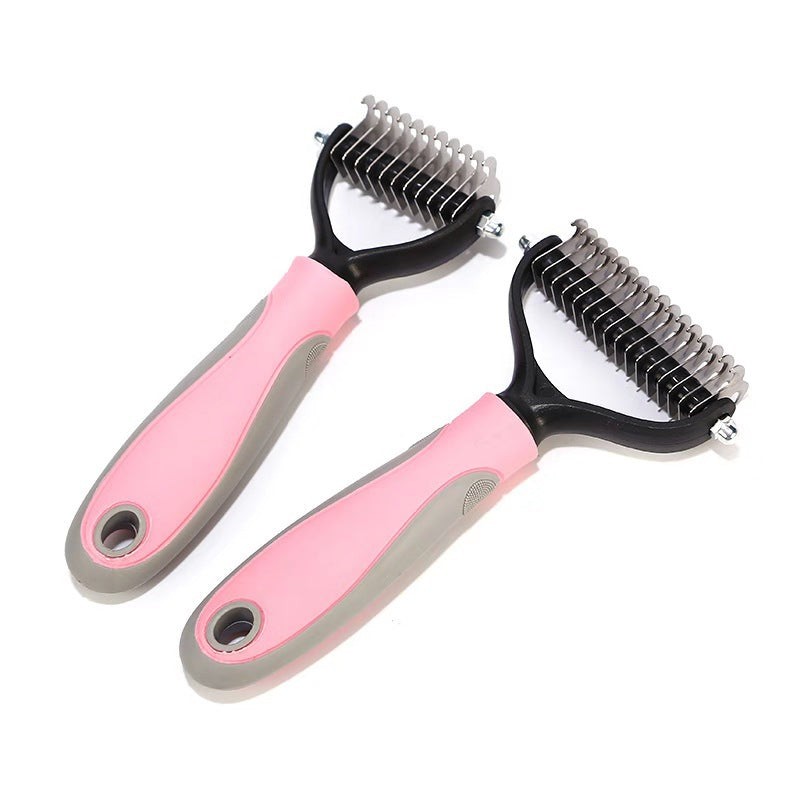Double-Sided Stainless Pet Brush