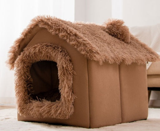 Foldable Enclosed Pet Bed