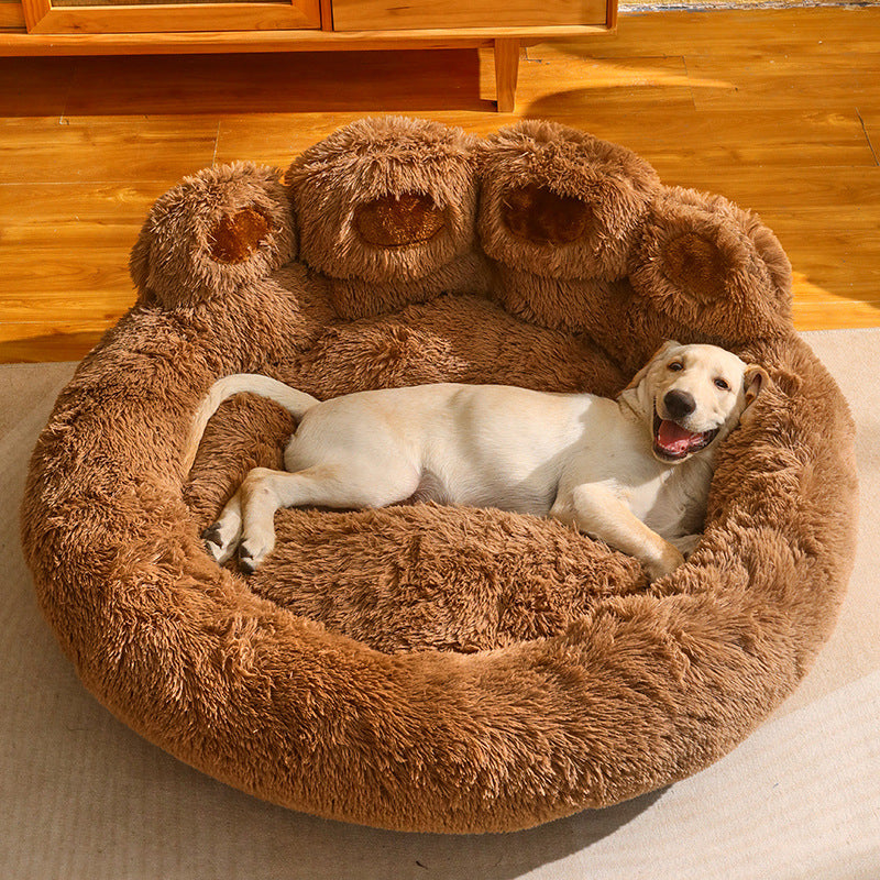 Fleece-Lined Dog Bed