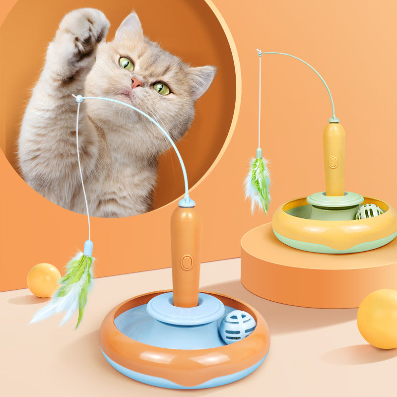 2-in-1 Self-Play Cat Toy