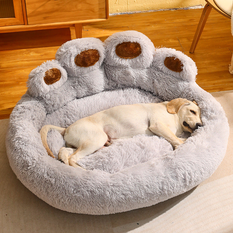 Fleece-Lined Dog Bed