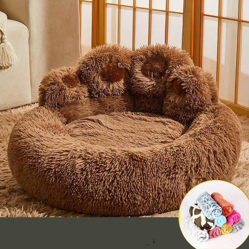 Fleece-Lined Dog Bed