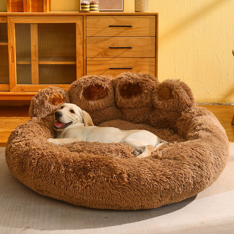 Fleece-Lined Dog Bed