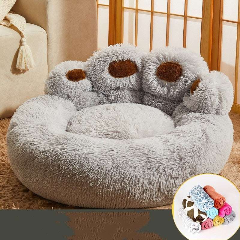 Fleece-Lined Dog Bed